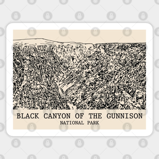 Black Canyon of the Gunnison National Park Sticker by Lakeric
